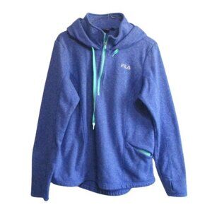 FILA  Sport 1/4 Zip Fleece Hoodie Jacket